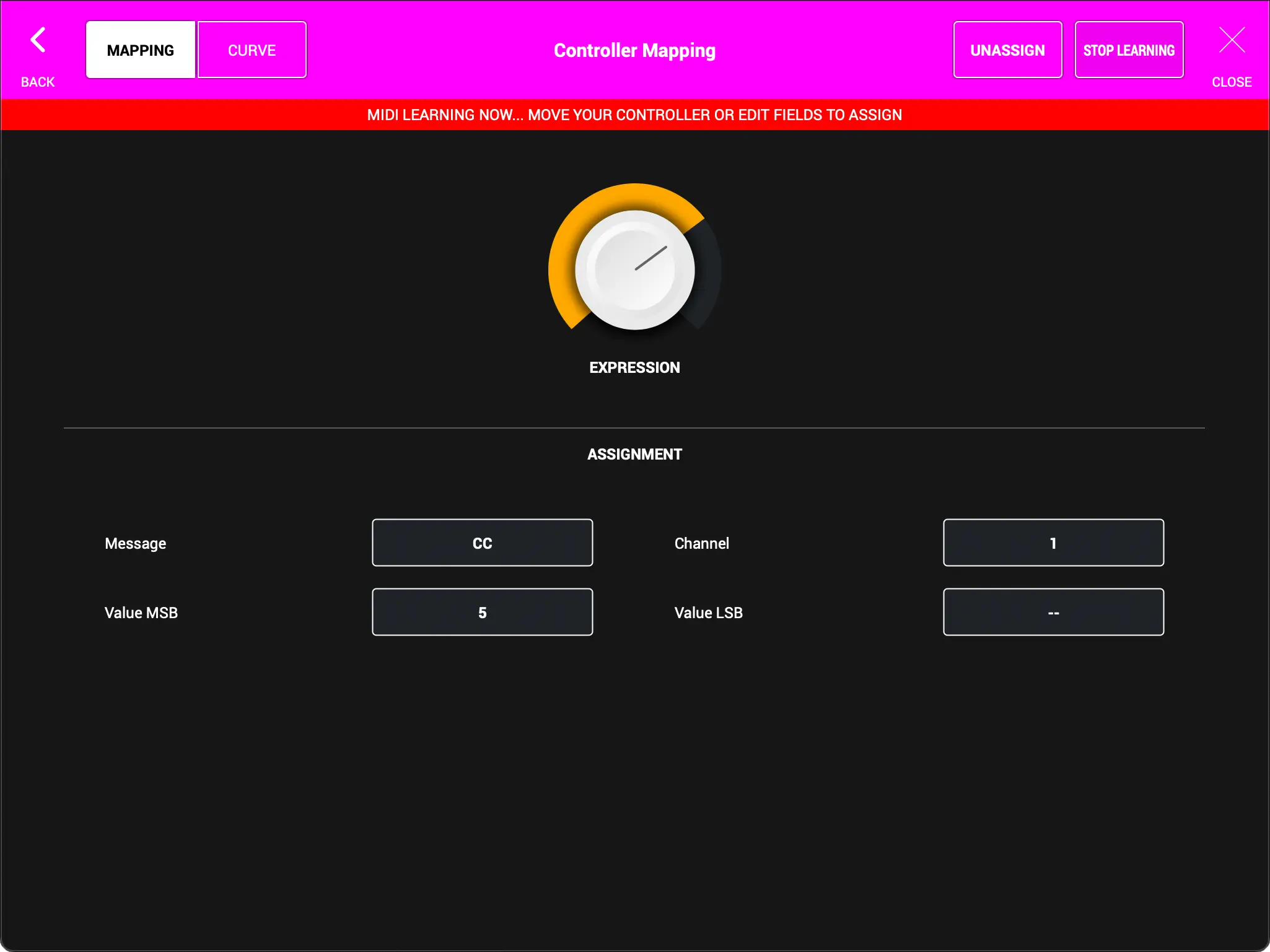 MIDI Mapping - Learn